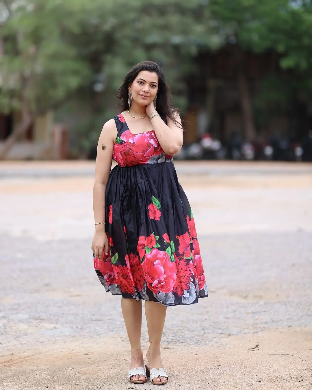 Hyderabad Singer Geetha Madhuri In Beautiful Black Gown